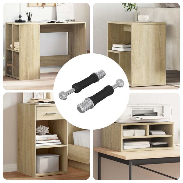 vidaXL Kamera z&aacute;r csavar 2 pcs Ez&uuml;st &eacute;s Fekete M6 x 40 mm F&eacute;m