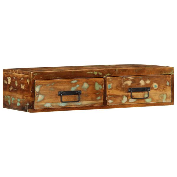 vidaXL t&ouml;m&ouml;r &uacute;jrahasznos&iacute;tott falra szerelhető TV-szekr&eacute;ny 80x30x19 cm