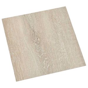 vidaXL &Ouml;ntapad&oacute;s Padl&oacute; Panelek 30,5 x 30,5 cm 20 pcs PVC Barna &eacute;s B&eacute;zs