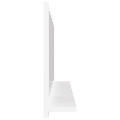 vidaXL fehér forgácslap fürdőszobai tükör 80 x 10,5 x 37 cm