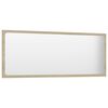 804633 vidaXL Bathroom Mirror Sonoma Oak 100x1,5x37 cm Chipboard