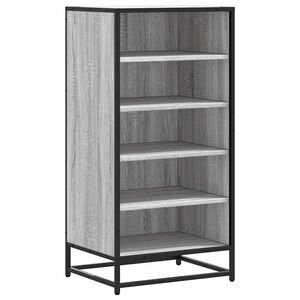vidaXL sz&uuml;rke sonoma sz&iacute;nű szerelt fa cipőtart&oacute; 48x38x97,5 cm