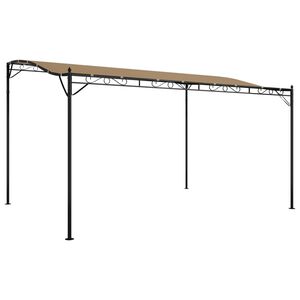 vidaXL t&oacute;psz&iacute;nű sz&ouml;vet &eacute;s ac&eacute;l pavilon 4 x 3 m 180 g/m&sup2;