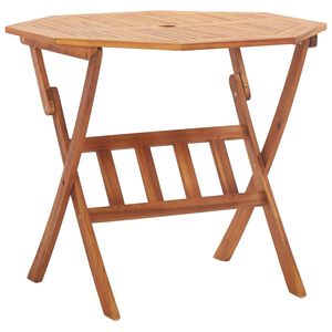 vidaXL t&ouml;m&ouml;r ak&aacute;cfa &ouml;sszecsukhat&oacute; kerti asztal 90 x 75 cm