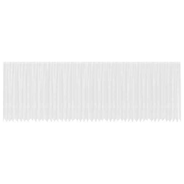 vidaXL Csipk&eacute;s F&uuml;gg&ouml;ny f&uuml;gg&ouml;ny&ouml;kkel Feh&eacute;r 240 x 1200 cm Poli&eacute;szter