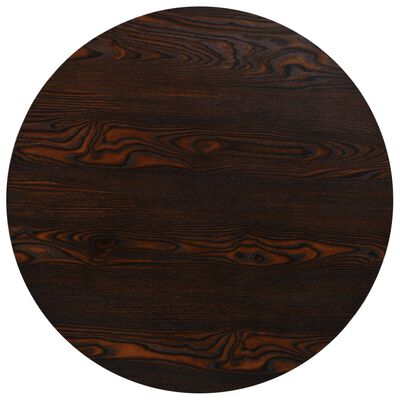 vidaXL kerek, sötét hamuszínű MDF/acél bisztró asztal 80 x 75 cm