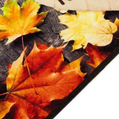 vidaXL mosható őszi mintás bársony konyhaszőnyeg 45 x 150 cm
