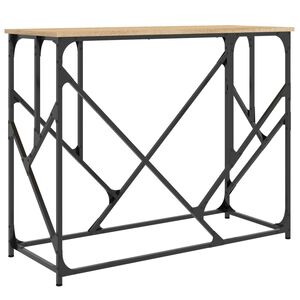 vidaXL sonoma t&ouml;lgy sz&iacute;nű szerelt fa t&aacute;lal&oacute;asztal 100 x 40 x 80 cm