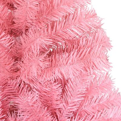 vidaXL rózsaszín PVC műkarácsonyfa állvánnyal 150 cm
