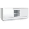 vidaXL feh&eacute;r magasf&eacute;nyű szerelt fa TV-szekr&eacute;ny 102x35x45 cm