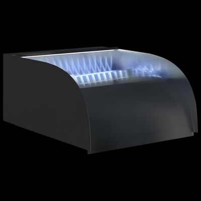 vidaXL 304-es rozsdamentes acél vízesés LED-ekkel 30 x 34 x 14 cm
