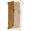 vidaXL fűmint&aacute;s corten ac&eacute;l kerti kapu 85 x 175 cm