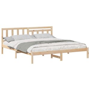 vidaXL &Aacute;gykeret fejt&aacute;ml&aacute;val Barna 200 x 200 cm T&ouml;m&ouml;r fenyőfa
