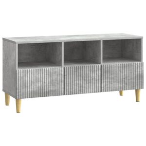vidaXL TV szekr&eacute;ny fi&oacute;kkal Betonsz&uuml;rke 102 x 34,5 x 50 cm Szerelt Fa