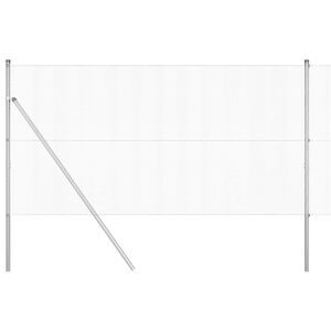 vidaXL Hegesztett dr&oacute;th&aacute;l&oacute;s ker&iacute;t&eacute;s talaj r&ouml;gz&iacute;t&eacute;s 50 x 1,2 m Ez&uuml;st