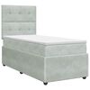 vidaXL Boxspring &aacute;gy matraccal Vil&aacute;gossz&uuml;rke 100 x 200 cm B&aacute;rsony