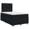 vidaXL Boxspring &aacute;gy matraccal fejt&aacute;ml&aacute;val Fekete 120 x 200 cm Sz&ouml;vet