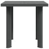 vidaXL antracitszürke műanyag kerti asztal 80 x 75 x 72 cm