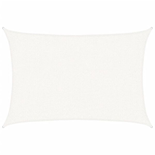 vidaXL feh&eacute;r HDPE napvitorla 160 g/m&sup2; 2 x 2,5 m