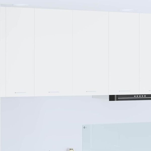 vidaXL F&uuml;ggő szekr&eacute;ny t&aacute;rol&oacute;val ajt&oacute;val Feh&eacute;r 80 x 31 x 80 cm Faanyag