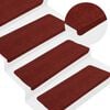 vidaXL 30 db piros &ouml;ntapad&oacute; l&eacute;pcsőszőnyeg 65 x 22,5 x 3,5 cm