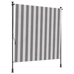 vidaXL K&uuml;lt&eacute;ri Rol&oacute;s &Aacute;rny&eacute;k Antracit &eacute;s Feh&eacute;r 150 x 270 cm