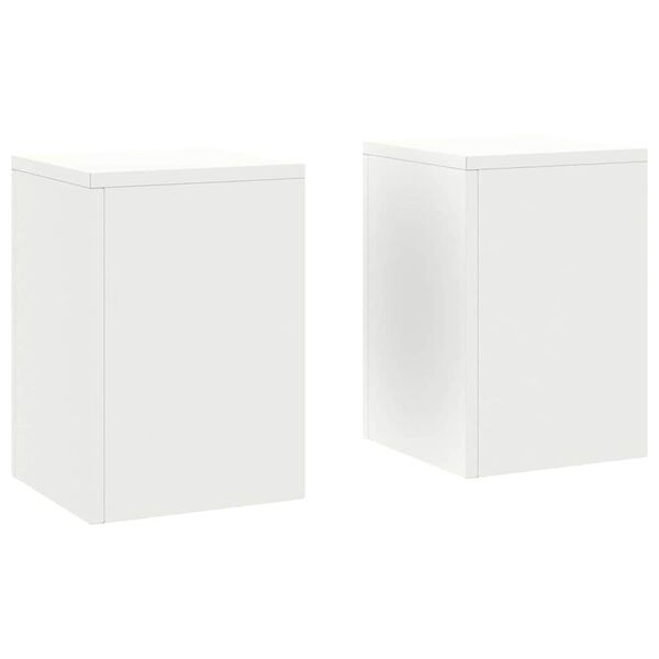 vidaXL Növényállvány 2 pcs Fehér 24 x 24 x 35 cm Acél