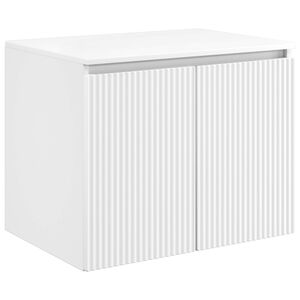 vidaXL Fali F&uuml;rdőszoba Szekr&eacute;ny Feh&eacute;r 62,5 x 44,5 x 50 cm Szerelt Fa