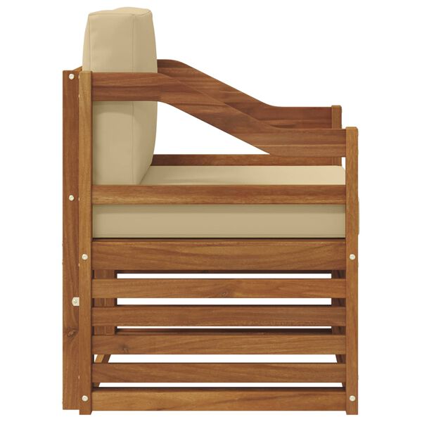 vidaXL K&uuml;lt&eacute;ri kanap&eacute; szett p&aacute;rn&aacute;val Term&eacute;szetes 67 x 63 x 73 cm