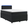vidaXL Boxspring &aacute;gy matraccal fejt&aacute;ml&aacute;val Fekete 120 x 190 cm B&aacute;rsony
