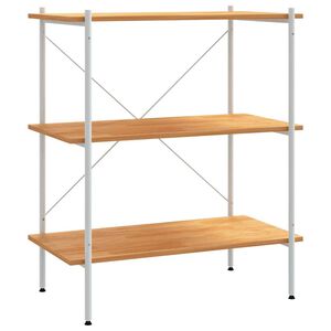 vidaXL feh&eacute;r &eacute;s t&ouml;lgy 3 szintes polcrendszer 80x40x92 cm