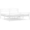 vidaXL feh&eacute;r f&eacute;m &aacute;gykeret fej- &eacute;s l&aacute;bt&aacute;ml&aacute;val 183 x 213 cm