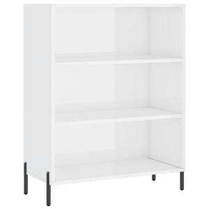vidaXL magasf&eacute;nyű feh&eacute;r szerelt fa polcos szekr&eacute;ny 69,5 x 32,5 x 90 cm