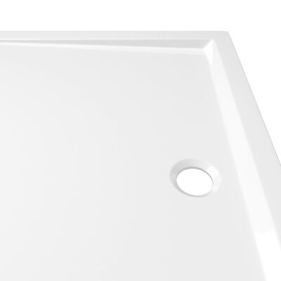 vidaXL téglalap alakú fehér ABS zuhanytálca 80 x 110 cm