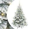 vidaXL Mű kar&aacute;csonyfa 150 LED-del &aacute;llv&aacute;nnyal Feh&eacute;r 150 cm PE &eacute;s PVC