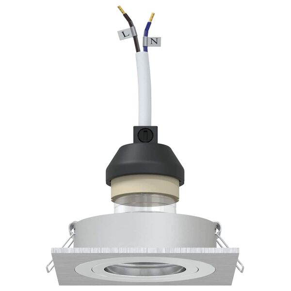 vidaXL Spotl&aacute;mpa 12 pcs Ez&uuml;st 9 x 9 x 2 cm Alum&iacute;nium