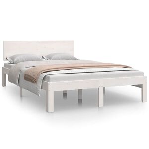 vidaXL Small Double feh&eacute;r t&ouml;m&ouml;r fa &aacute;gykeret 120 x 190 cm