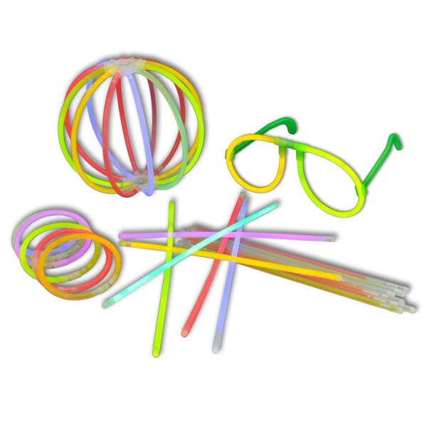 1000 db többszínű világító rúd külömböző csatlakoztatókkal