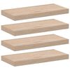 vidaXL 4 db szerelt fa f&uuml;ggőpolc 50 x 23,5 x 4 cm