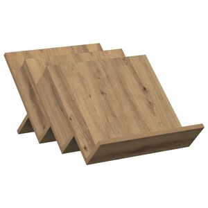 vidaXL Magazin &aacute;llv&aacute;ny Artisan t&ouml;lgy 53 x 40 x 28,5 cm Szerelt Fa