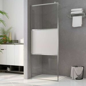 vidaXL zuhanyfal selyemmatt ESG &uuml;veggel 80 x 195 cm
