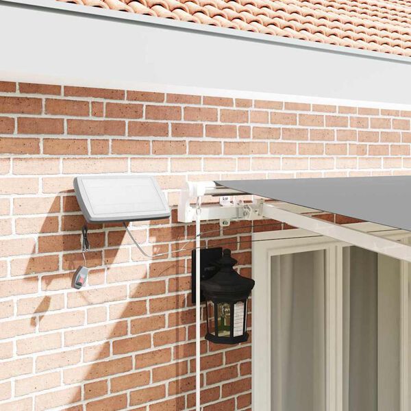 vidaXL Napernyő keret LED -es lámpákkal Fehér 400 × 300 cm Alumínium