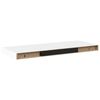 vidaXL 4 db feh&eacute;r MDF lebegő fali polc 60 x 23,5 x 3,8 cm