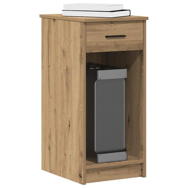 vidaXL sz&aacute;m&iacute;t&oacute;g&eacute;pes torony&aacute;llv&aacute;ny fi&oacute;kkal artisan t&ouml;lgy 35x45x77 cm