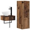 vidaXL F&uuml;rdőszoba b&uacute;tor szett 2 db Antik Fa 33 x 34,5 x 100 cm