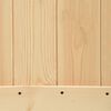 vidaXL tömör fenyőfa tolóajtó fémszerelék szettel 90 x 210 cm