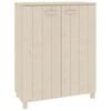 vidaXL HAMAR m&eacute;zbarna t&ouml;m&ouml;r fenyőfa cipőszekr&eacute;ny 85 x 40 x 108 cm
