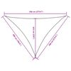 vidaXL s&aacute;rga h&aacute;romsz&ouml;gű oxford-sz&ouml;vet napvitorla 5 x 7 x 7 m