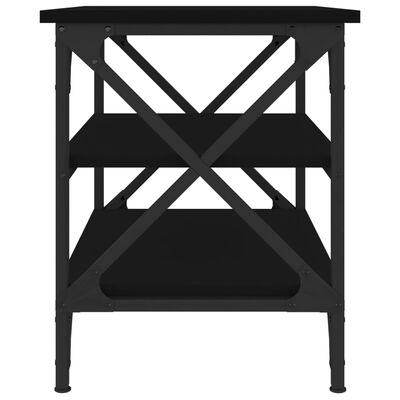 vidaXL fekete színű szerelt fa kisasztal 55 x 38 x 45 cm