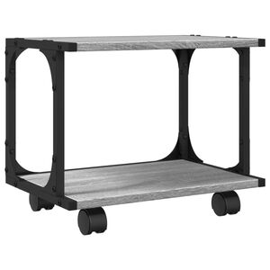 vidaXL 2 szintes sz&uuml;rke sonoma sz&iacute;nű nyomtat&oacute;&aacute;llv&aacute;ny 41x28x33,5 cm